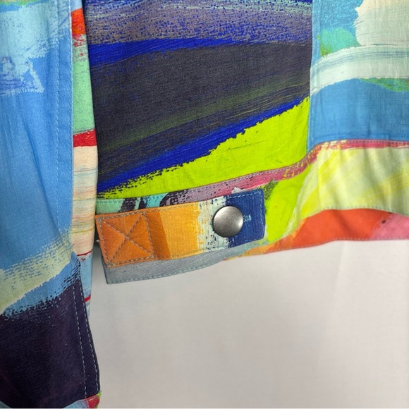 Colorful Abstract Women's Jacket - Picture 5 of 9